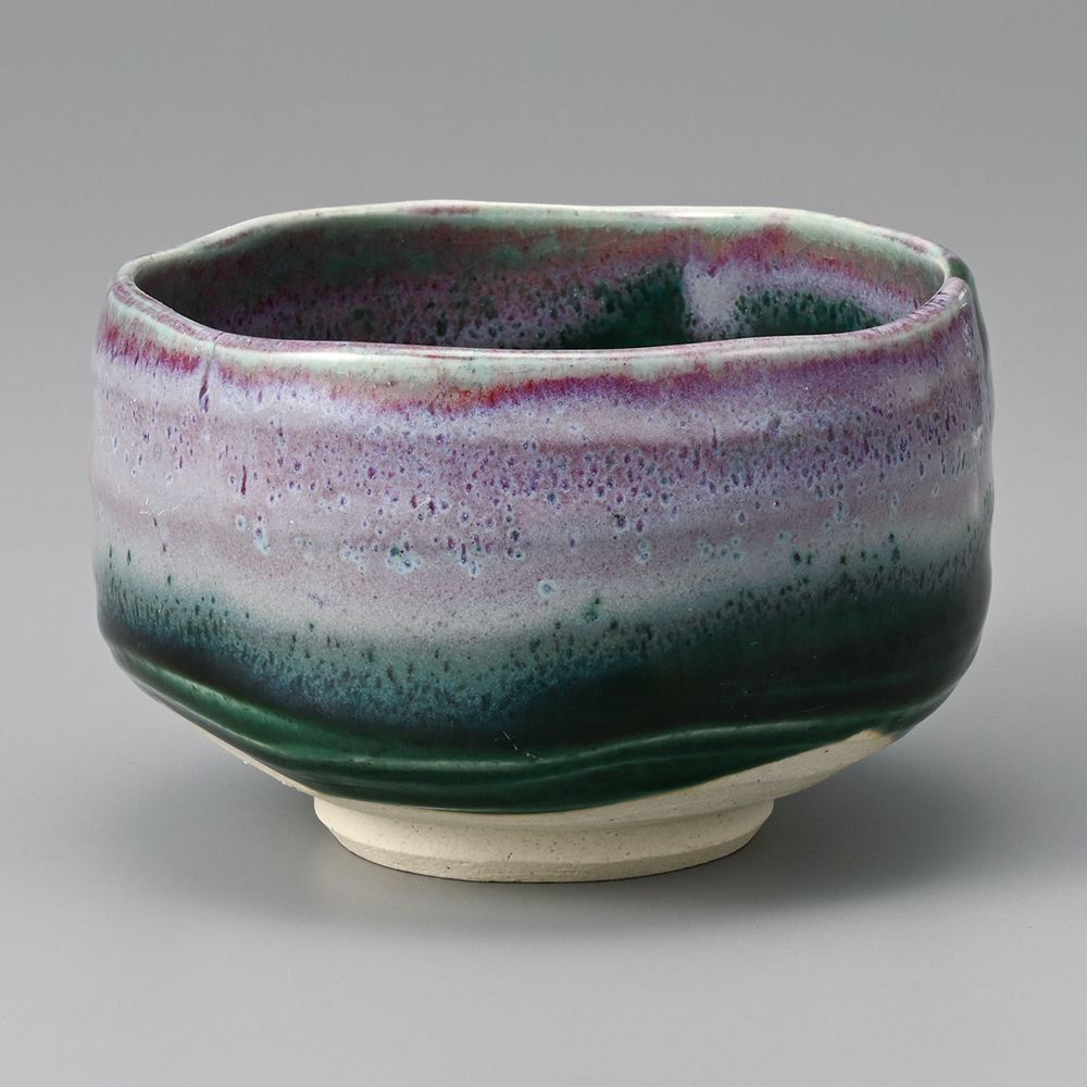 Western Tableware - 緑彩辰砂抹茶碗 カ377-089 ときわ 第29集