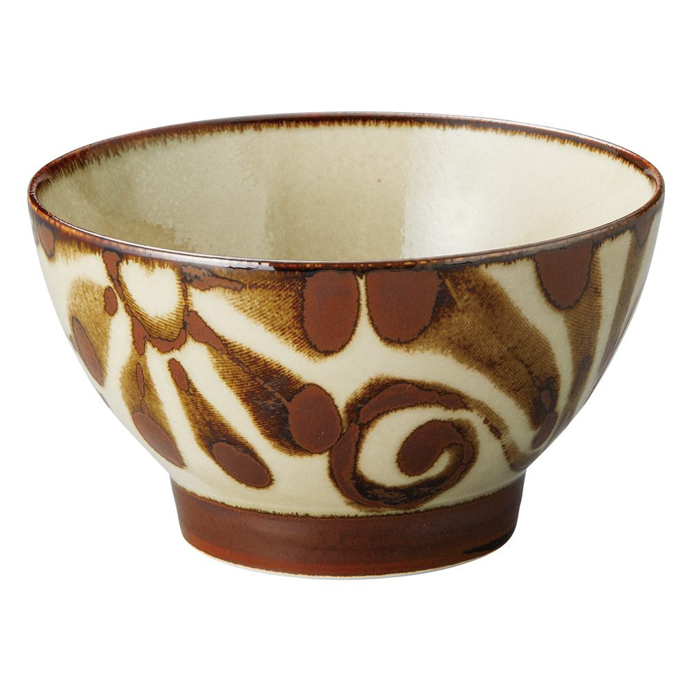 Western Tableware - 琉球サビ唐草 くらわんか5.0丼 ラ399-149 ときわ 第29集