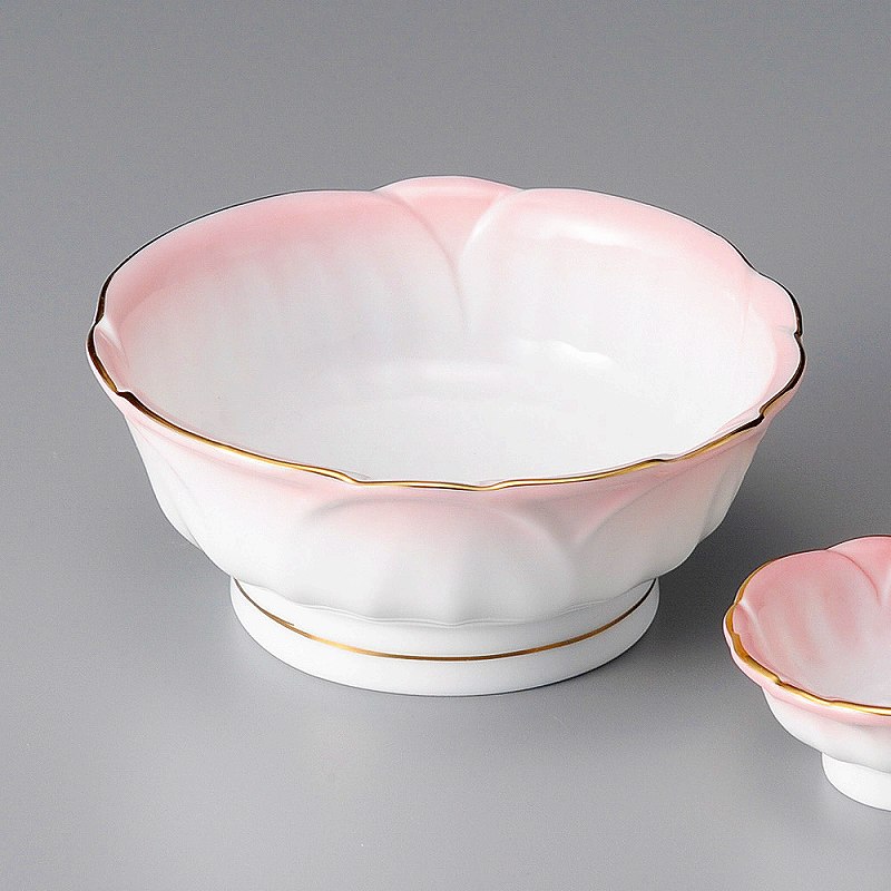 陶里 第31集 ピンク吹梅型向付 02017-221