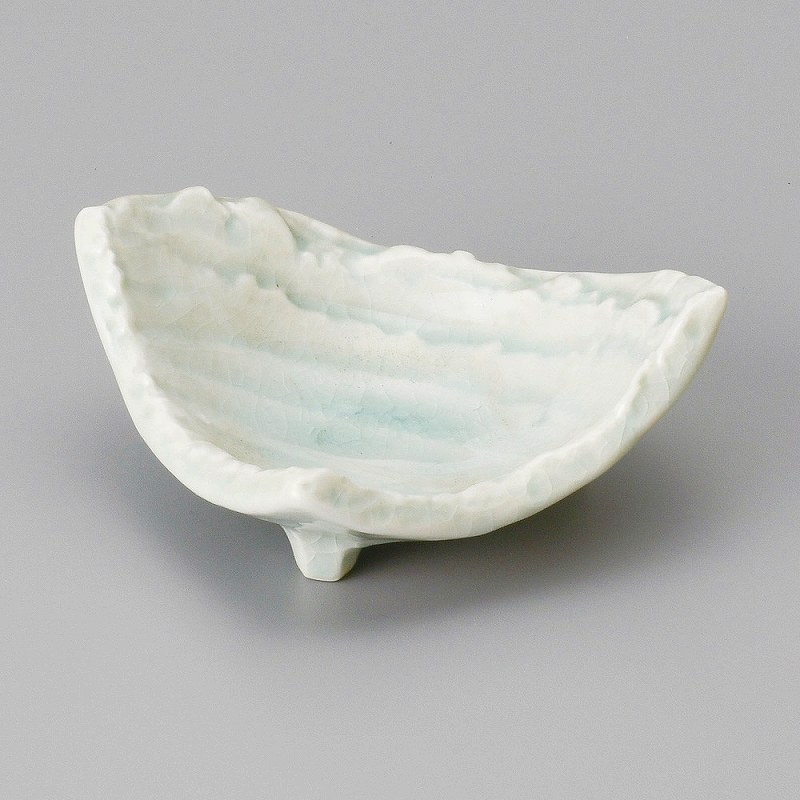 陶里 第31集 灰貫入14cm三角鉢 06918-531