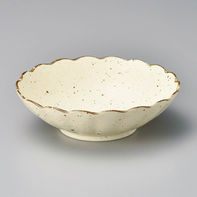 陶里 第31集 白化粧菊型十草5.5浅鉢 07213-181