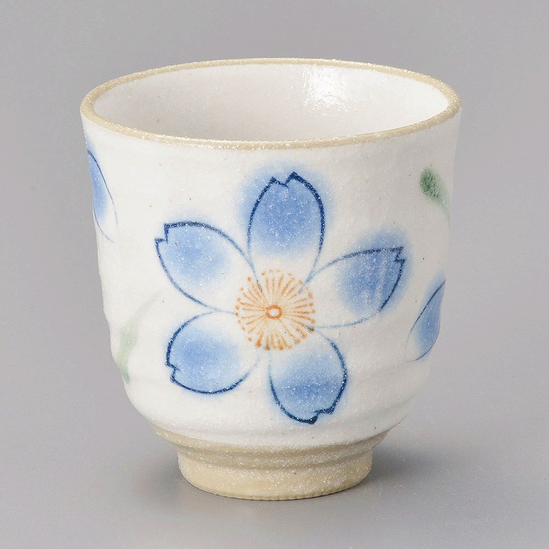 陶里 第31集 志野桜湯呑（青） 56045-321