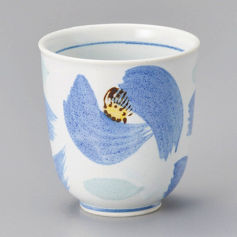 陶里 第31集 花舞湯呑 青（大） 56137-321