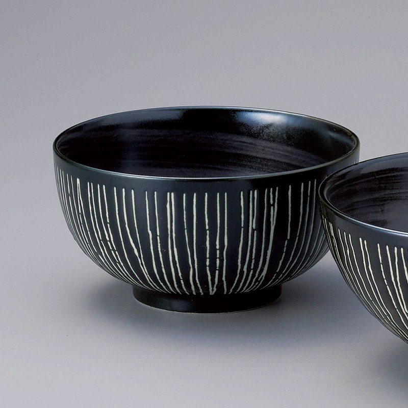 陶里 第31集 彫十草黒お好丼（小） 59823-631