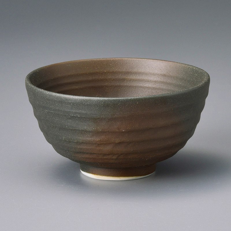 陶里 第31集 黒伊賀茶吹飯碗（大） 64740-281