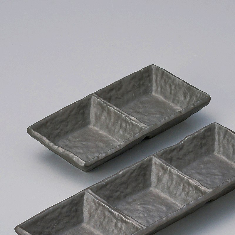 陶里 第31集 黒マット正角二品鉢 67703-071