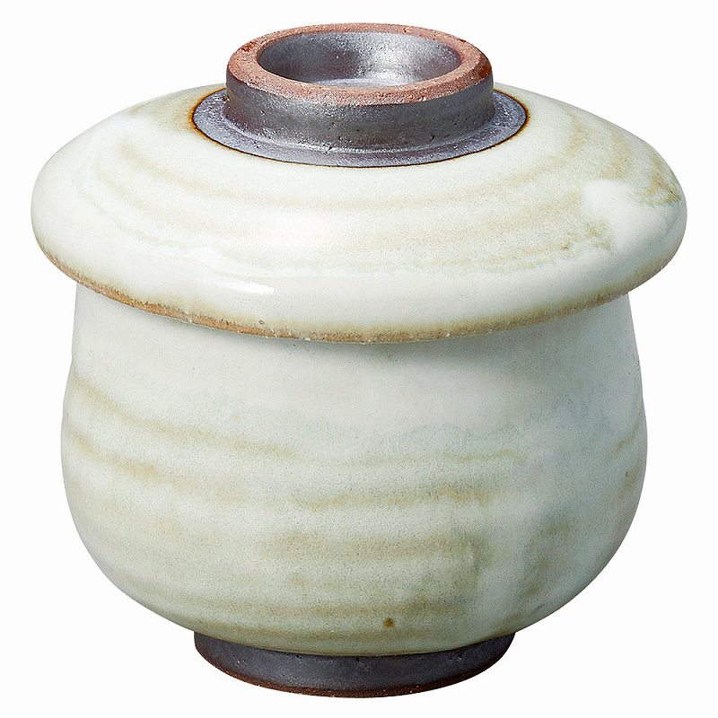 陶里 第31集 唐津うのふ 瓢形むし碗（蓋付） 74037-181