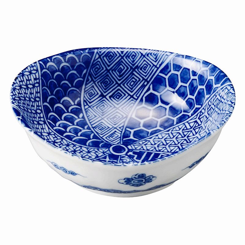 陶里 第31集 青花（せいか） 祥瑞 楕円3.8鉢 75408-461