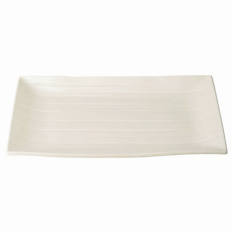 陶里 第31集 ソニック　11．0長角皿　白 78432-671