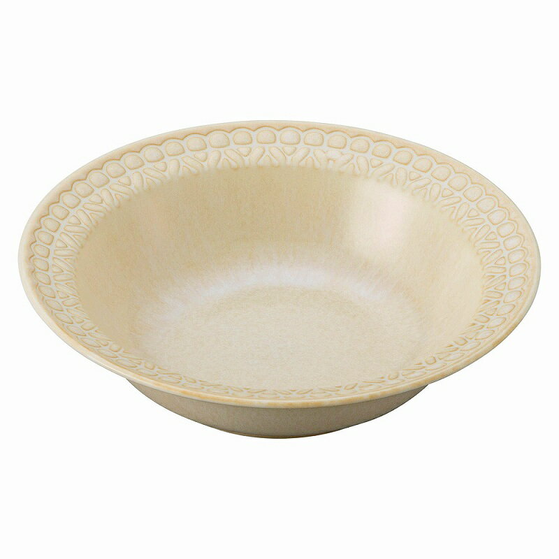陶里 第31集 窯変Laceホワイトリム型55ボウル 83202-651