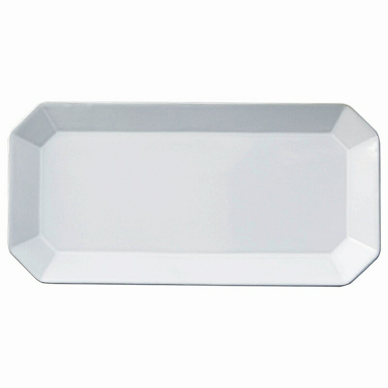 陶里 第31集 デプレ　ホワイト長角八角プレートM 87512-081