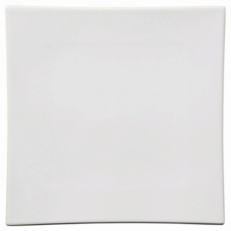 陶里 第31集 スノーホワイト（カルマホワイト）　25cmスクエアープレート 87954-021