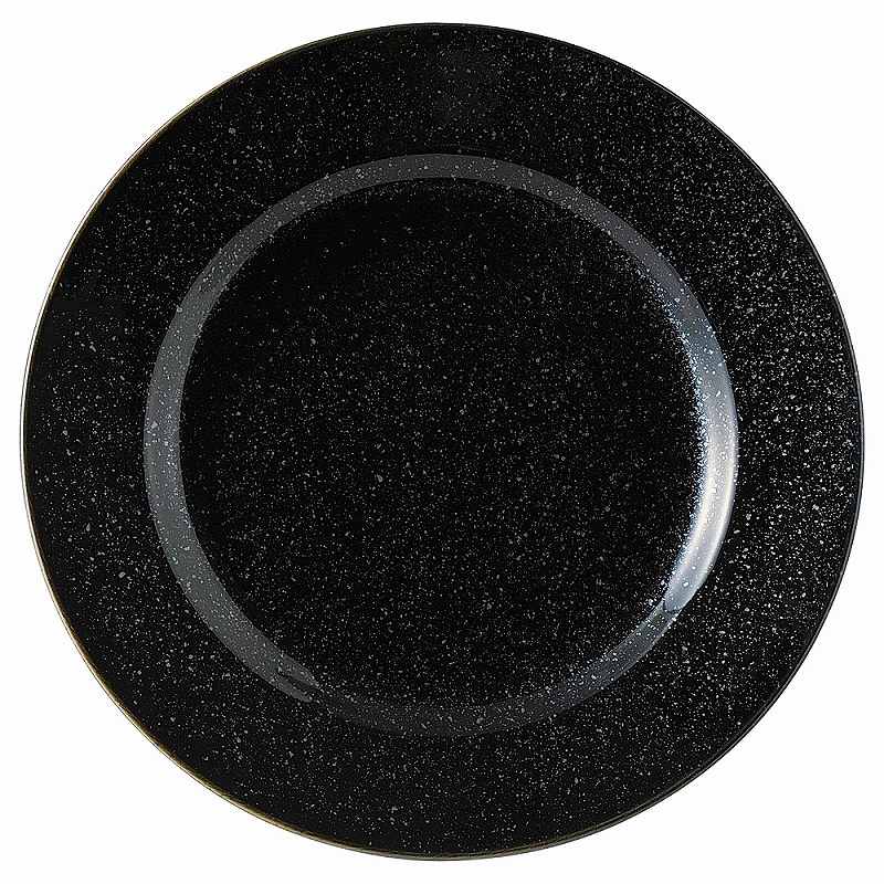 陶里 第31集 黒御影 リム23cm皿 88406-051