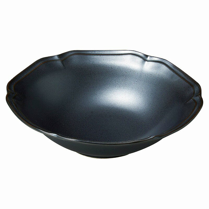 Rakuten - 陶里 第31集 アンジュ　ラフィネ　17cm深皿（黒） 88563-051