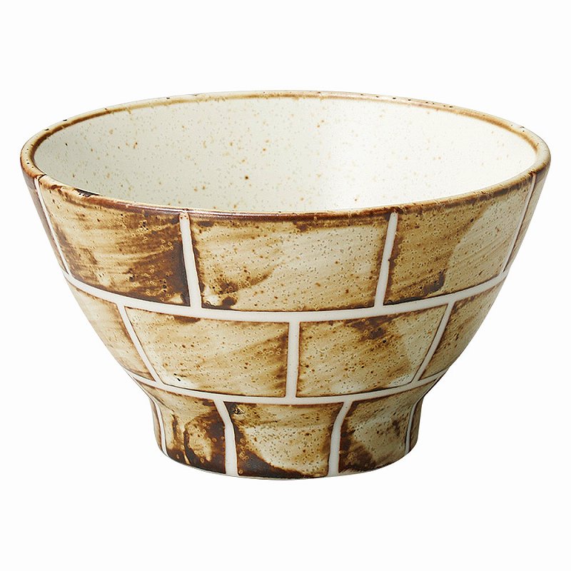 陶里 第31集 クラフトレンガ 高台茶碗 白 88655-651