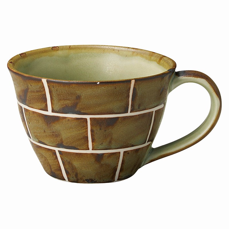 陶里 第31集 クラフトレンガ カフェマグ 茶 88662-651