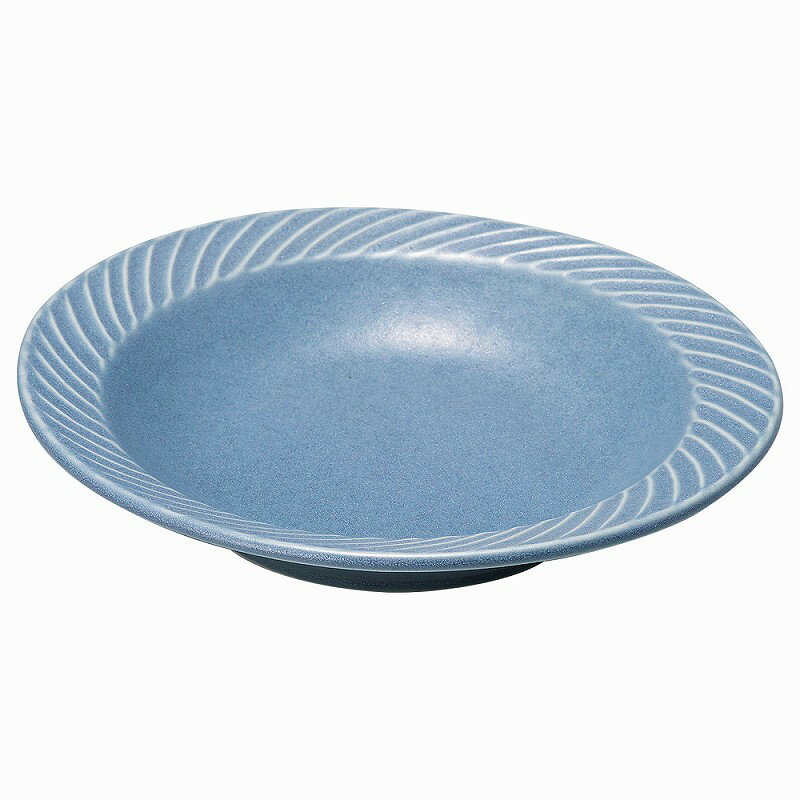陶里 第31集 タークカレー、パスタ皿 マットブルー 88751-121