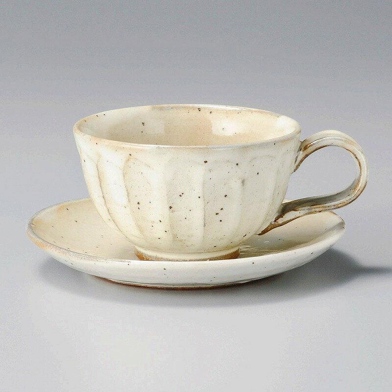 陶里 第31集 粉引鉄彩コーヒー受皿 95147-451