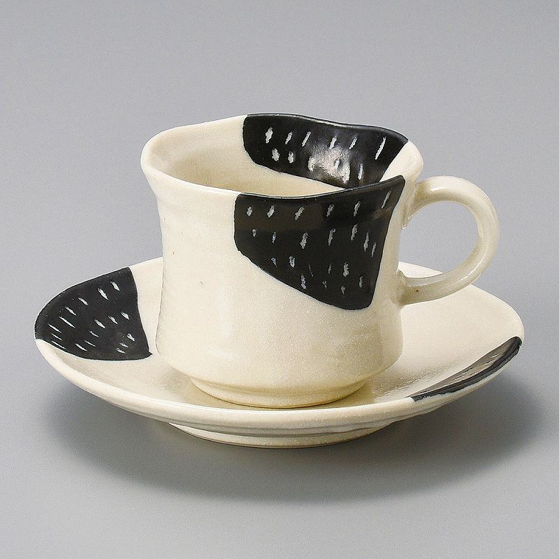 陶里 第31集 黒カスリコーヒー碗 95239-021