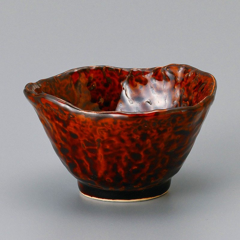陶里 第31集 飴釉（岩石）3.5変形小付 08802-461
