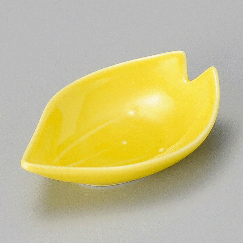 陶里第31集桜形豆皿黄16719-151