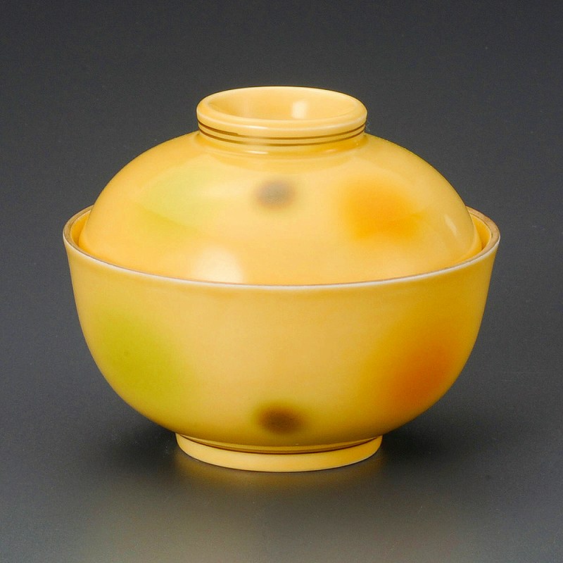 樂天商城 - 陶里 第31集 あすか三色吹煮物碗 18802-461