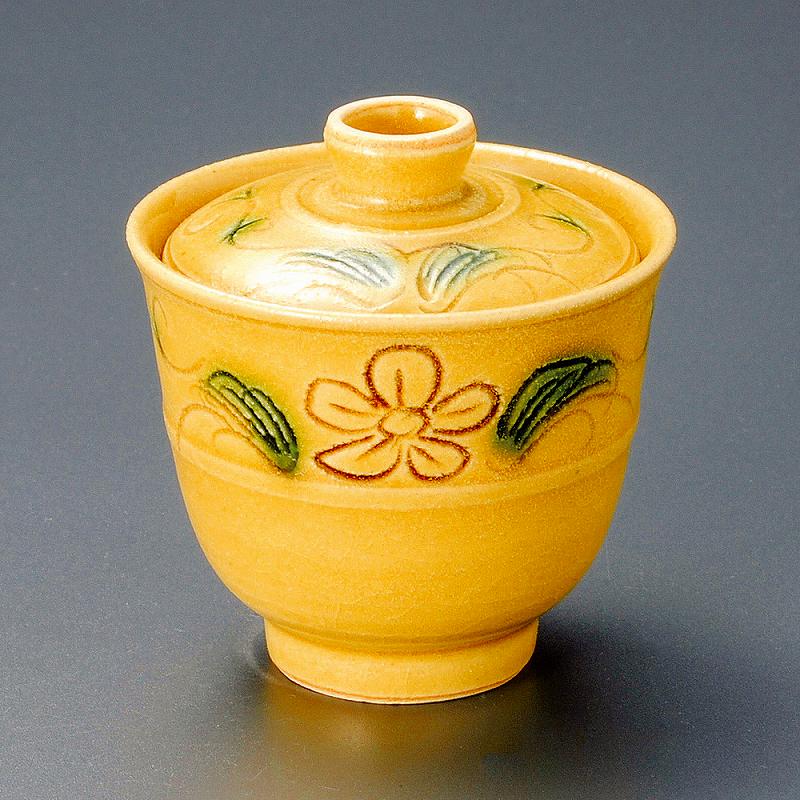 陶里 第31集 黄瀬戸花唐草小吸碗 19406-121