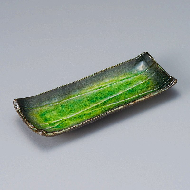 陶里 第31集 藍染ヒワ ソギ突出皿 23723-541