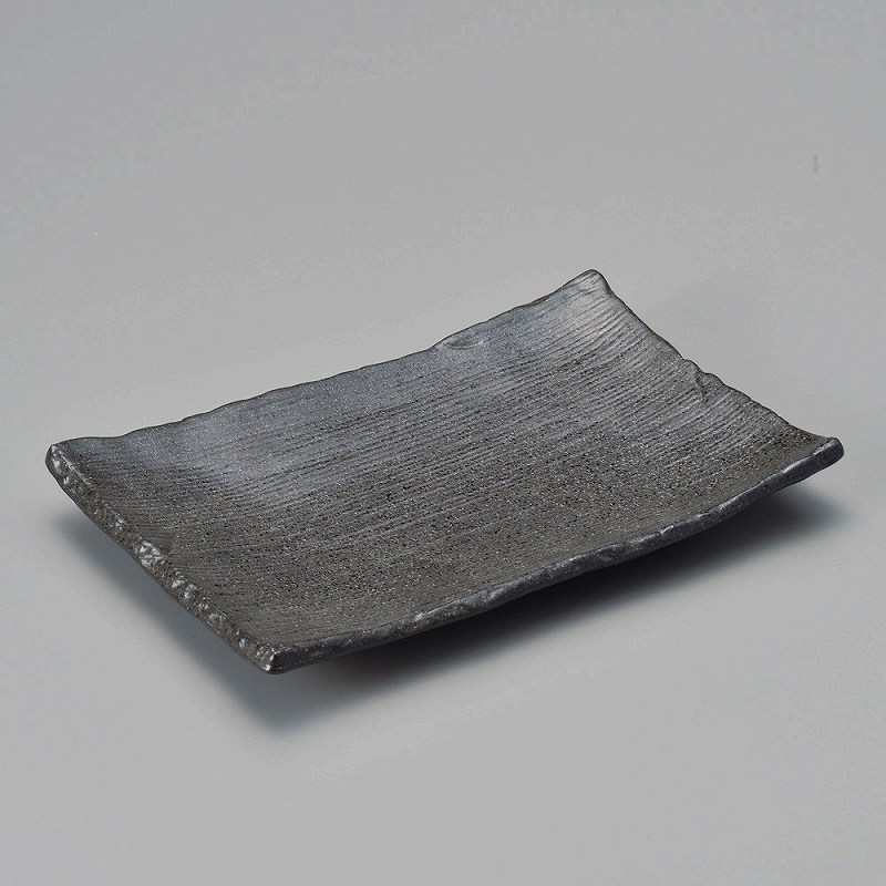 乐天商城 - 陶里 第31集 黒備前凛焼物皿 25513-671