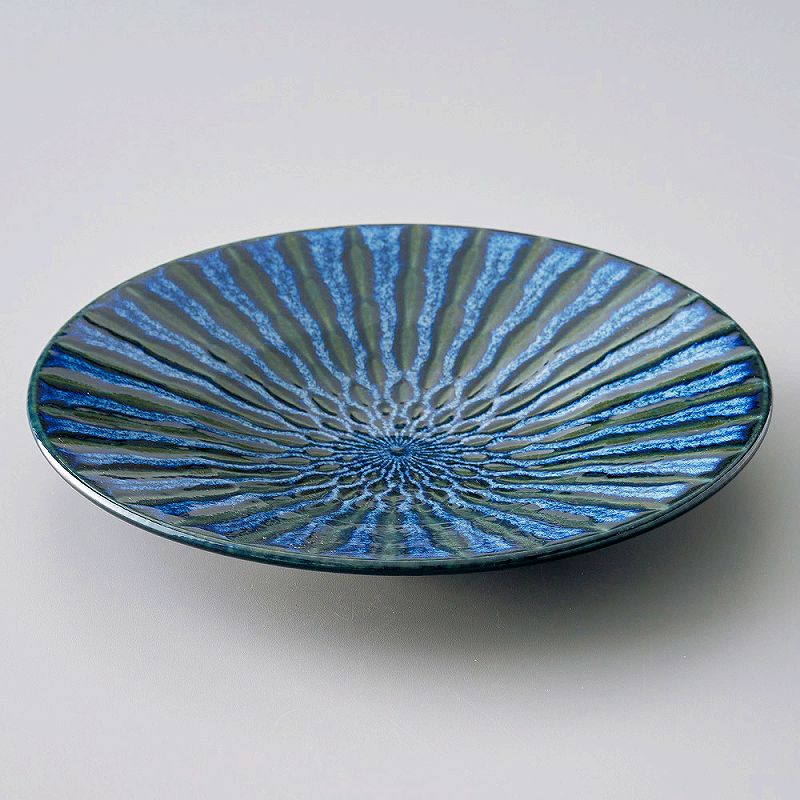 陶里 第31集 フォーカス窯変紺輪二重6．5皿 30810-161