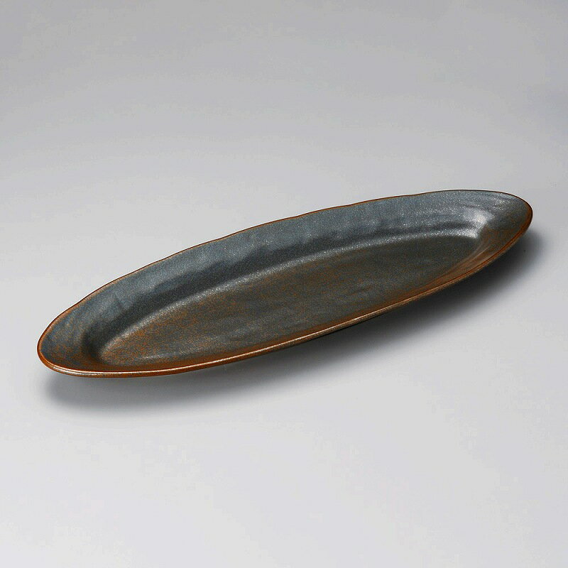 陶里 第31集 焼〆長ダ円皿（小） 37801-531