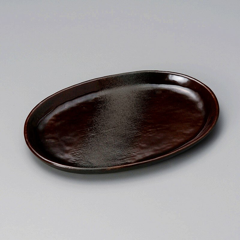 陶里 第31集 備前灰釉7.0小判皿 38616-461