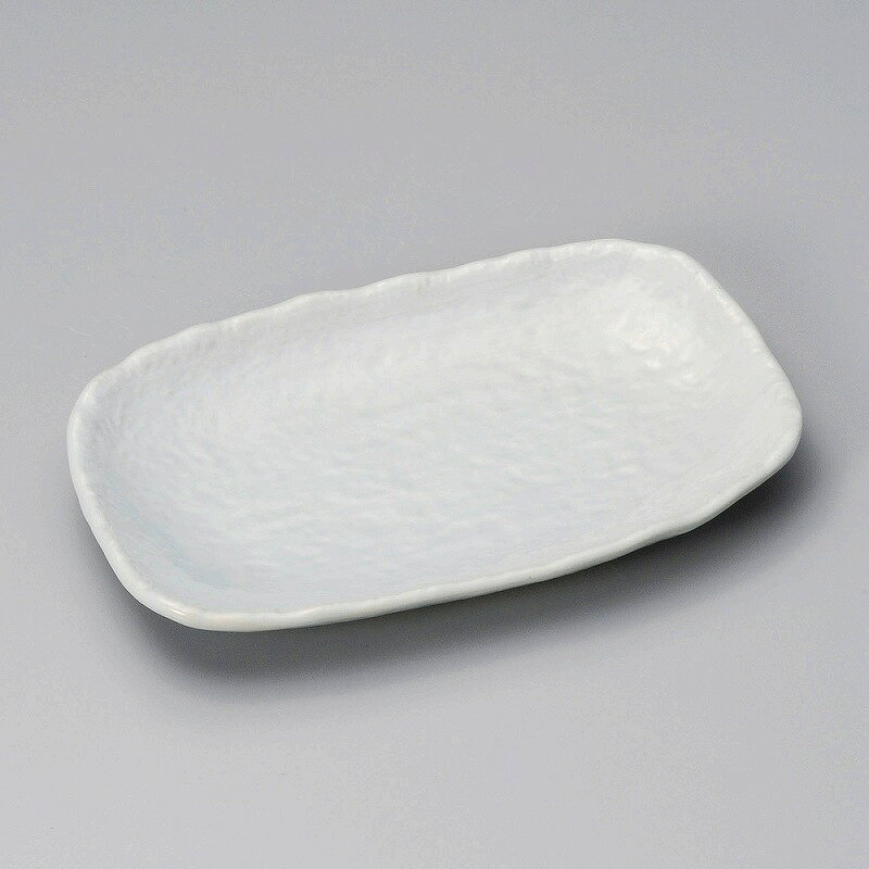 樂天商城 - 陶里 第31集 粉引白刷毛8.0長角皿 39503-091