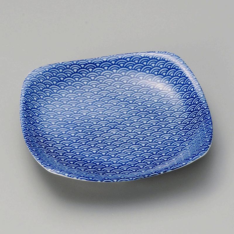 Western Tableware - 陶里 第31集 青海波正角5.5皿 40918-461