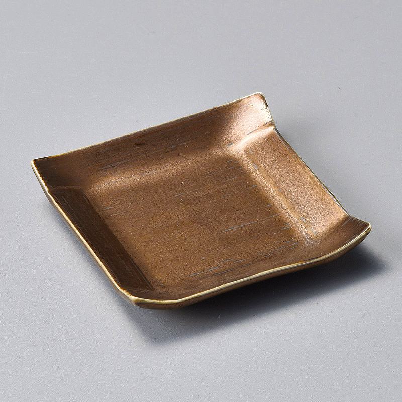 陶里 第31集 天目結晶角小皿 42113-401