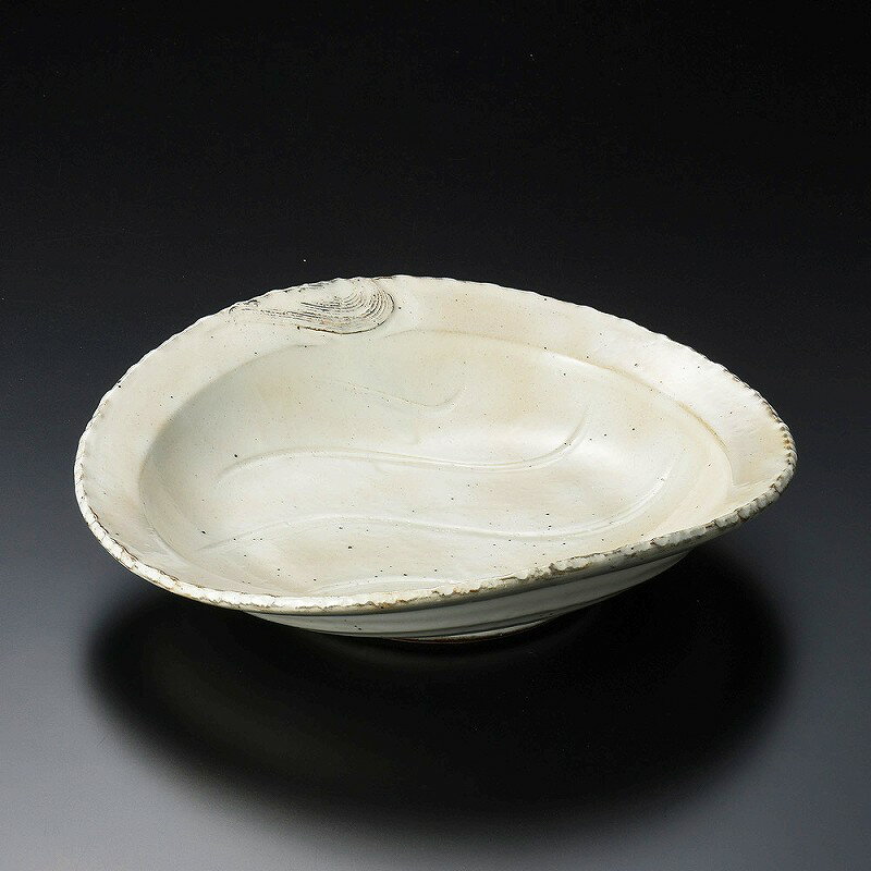 陶里 第31集 粉引手起し盛皿 44708-361