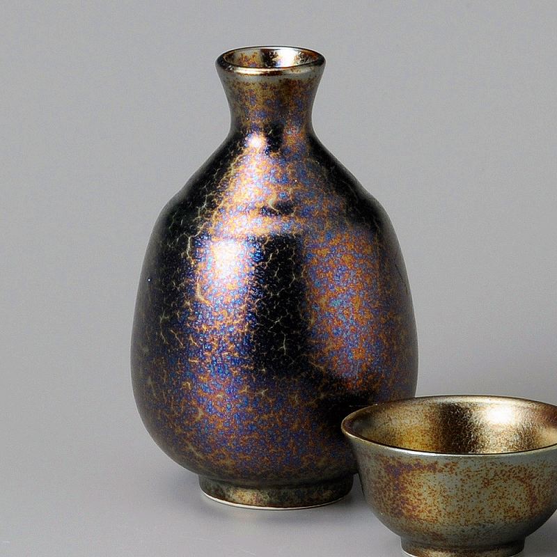 陶里 第31集 虹彩徳利（黒） 48926-101