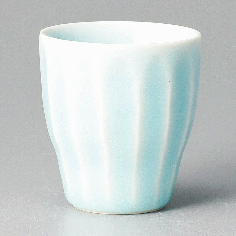 陶里 第31集 青白磁そぎ彫り冷酒さかずき 49036-201