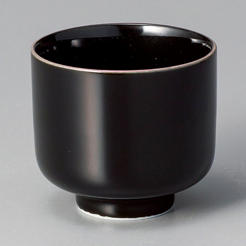 陶里 第31集 蛇の目ピンク黒艶5勺盃 49101-011