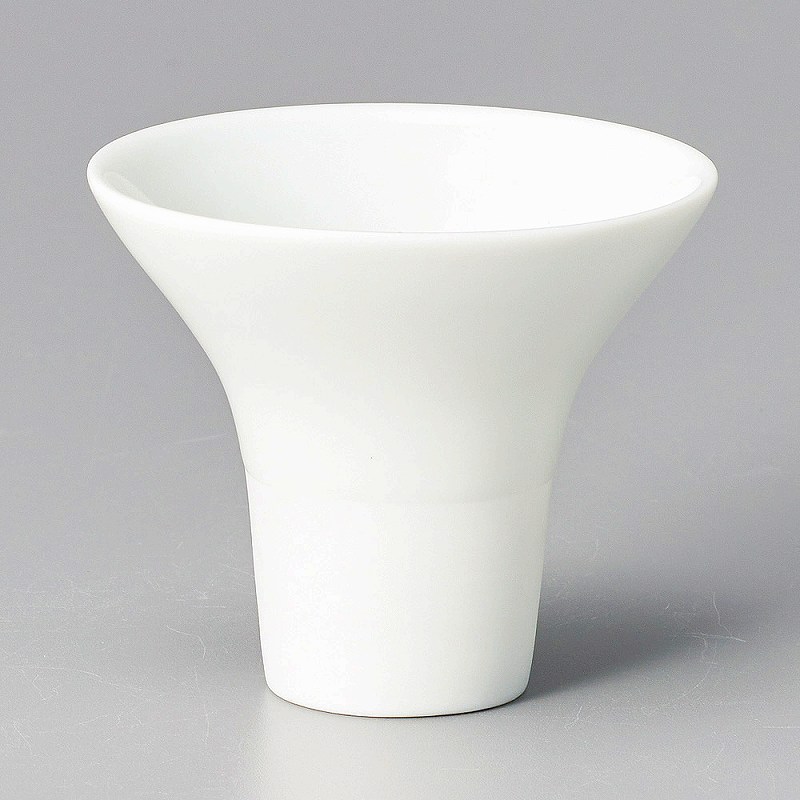 Chinese Tableware - 陶里 第31集 白磁一献盃ラッパミニ 49253-081