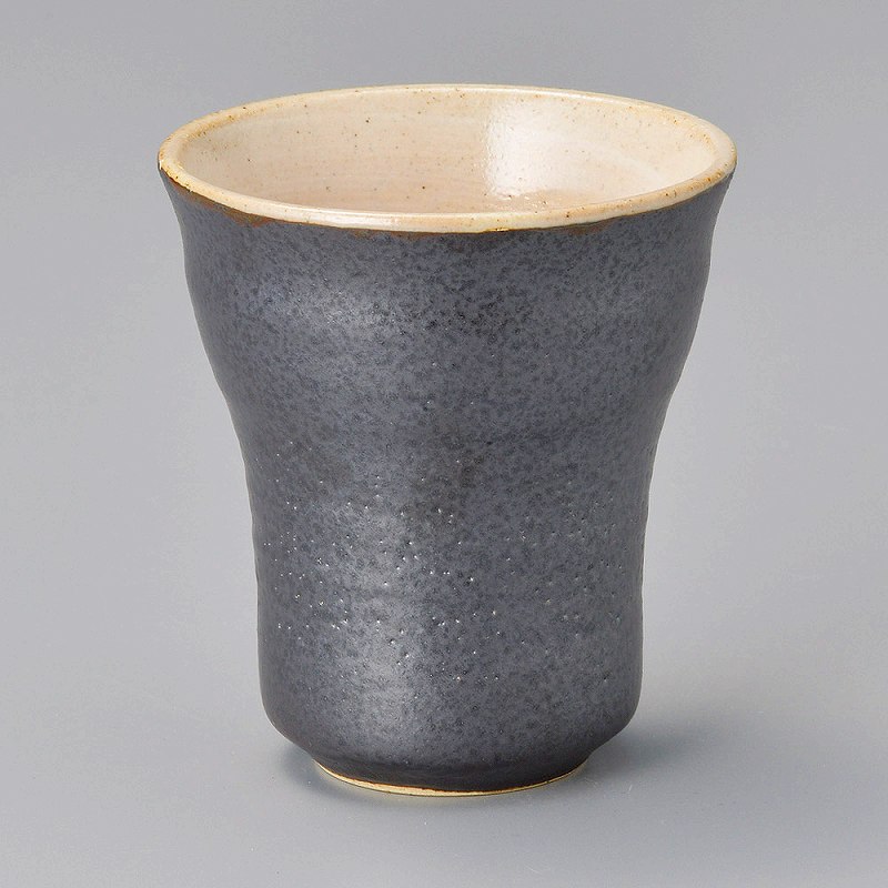 陶里 第31集 黒ガラス波カップ 50237-081