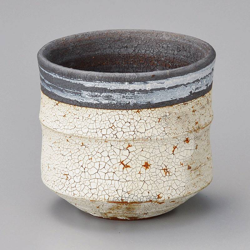 陶里 第31集 サビ巻銀彩切立たっぷり碗 50405-081