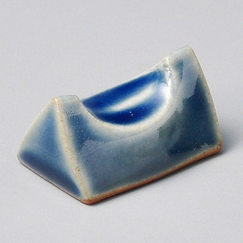 陶里 第31集 三角藍釉箸置 51115-331