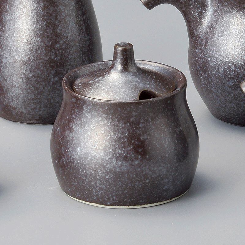 陶里 第31集 銀黒芥子入れ 52003-121