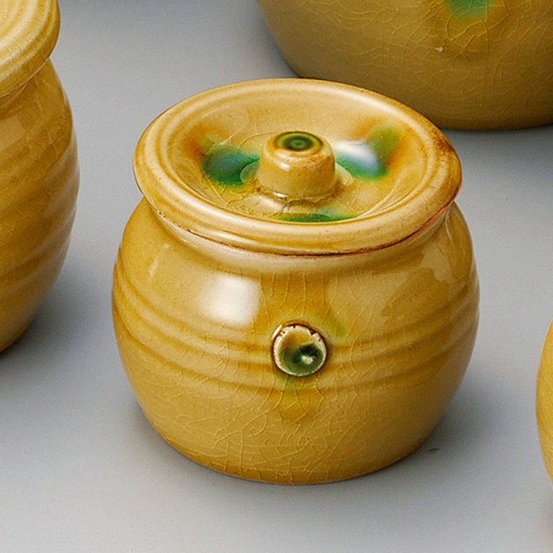 陶里 第31集 黄貫入1号蓋物 52805-121