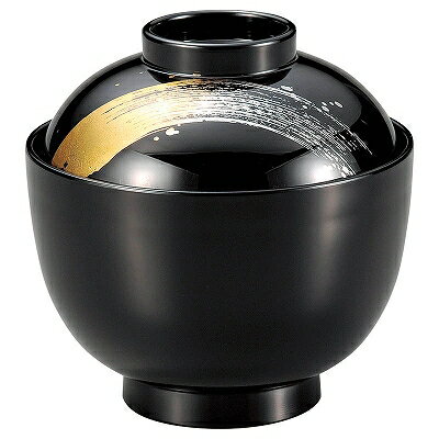 TA 耐熱3.1寸玉子椀 黒舞金銀一筆内黒 1000337 和美作日 Volol.3