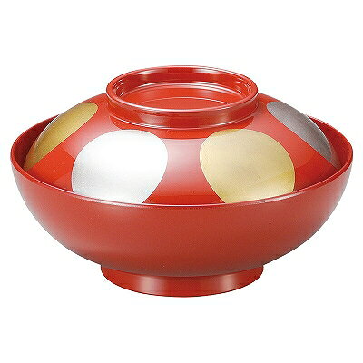 木質 耐熱平仙才煮物椀 総朱日月 段無 1000609 和美作日 Volol.3