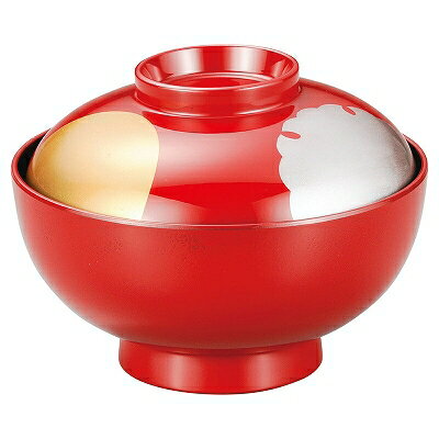 木質 耐熱4.3寸美山煮物椀 朱三光内黒 1000640 和美作日 Volol.3