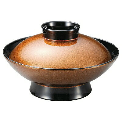 TA 耐熱5.5寸御殿型羽反煮物椀 金梨地つば黒内黒 段無 1000668 和美作日 Volol.3