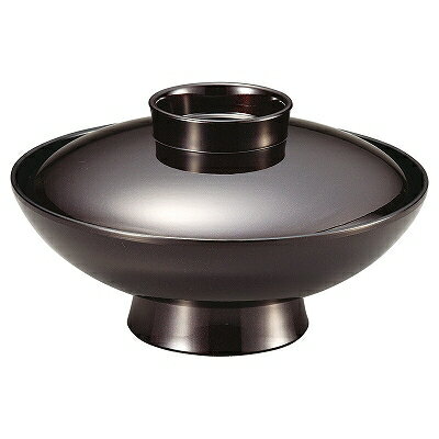 TA 耐熱6寸小槌煮物椀 溜パール内黒 段無 1000719 和美作日 Volol.3